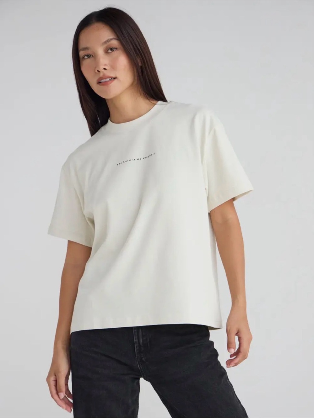Elevated Faith Psalm 23 Unisex Cream Short Sleeve Tee